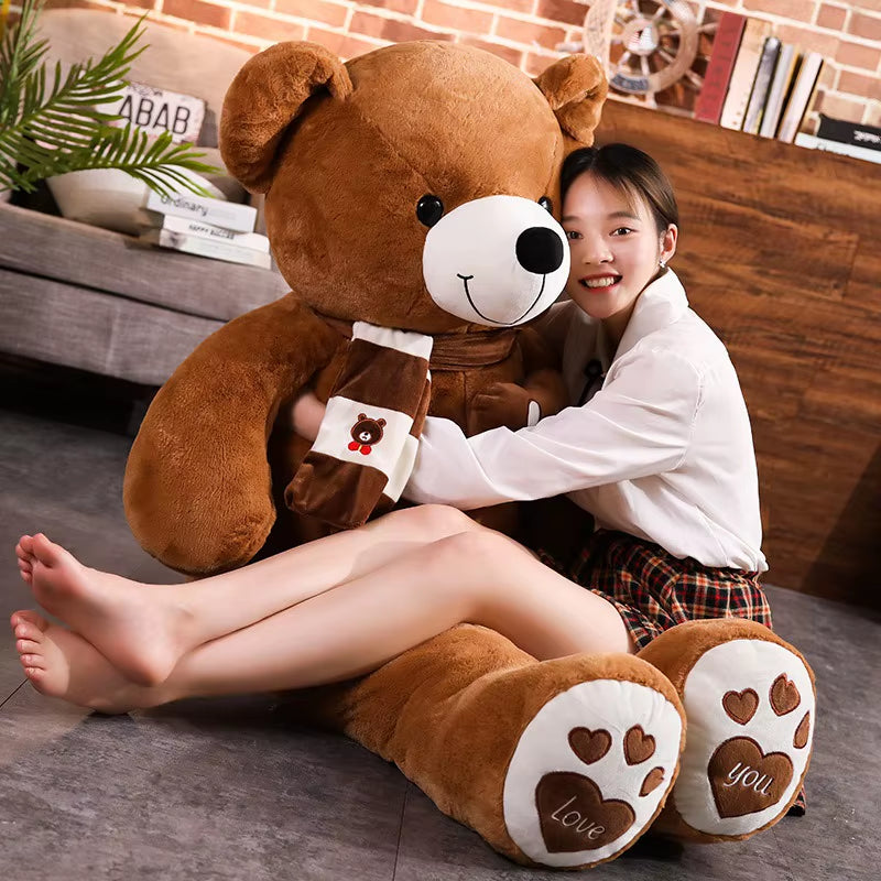 Teddy Bear with Scarf 80cm ( Standard Delivery )